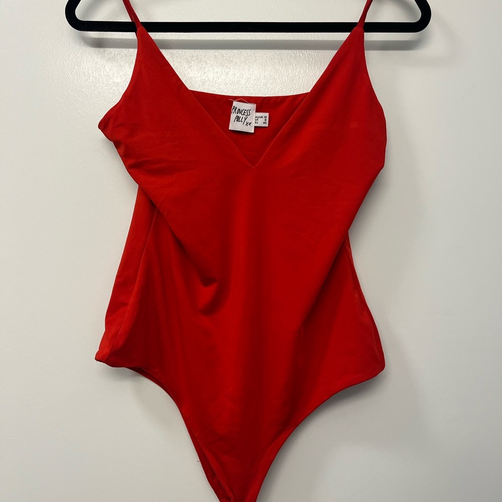 Red bodysuit